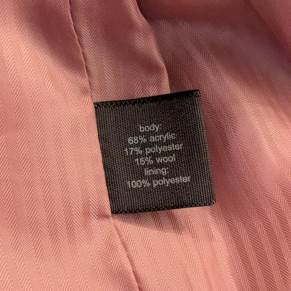 The Limited Pink Tweed Bouclé Blazer Jacket - Picture 3 of 6